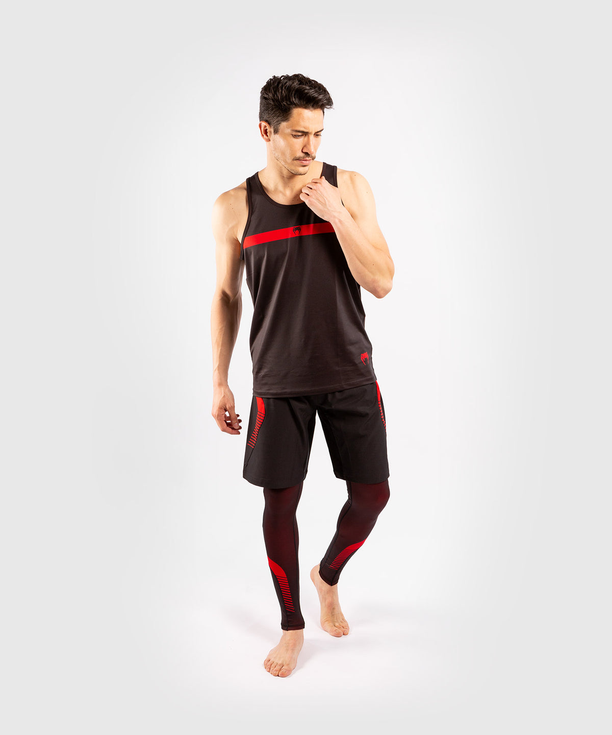 Camiseta sin mangas Dry-Tech Venum No Gi 3.0 - Negro/Rojo