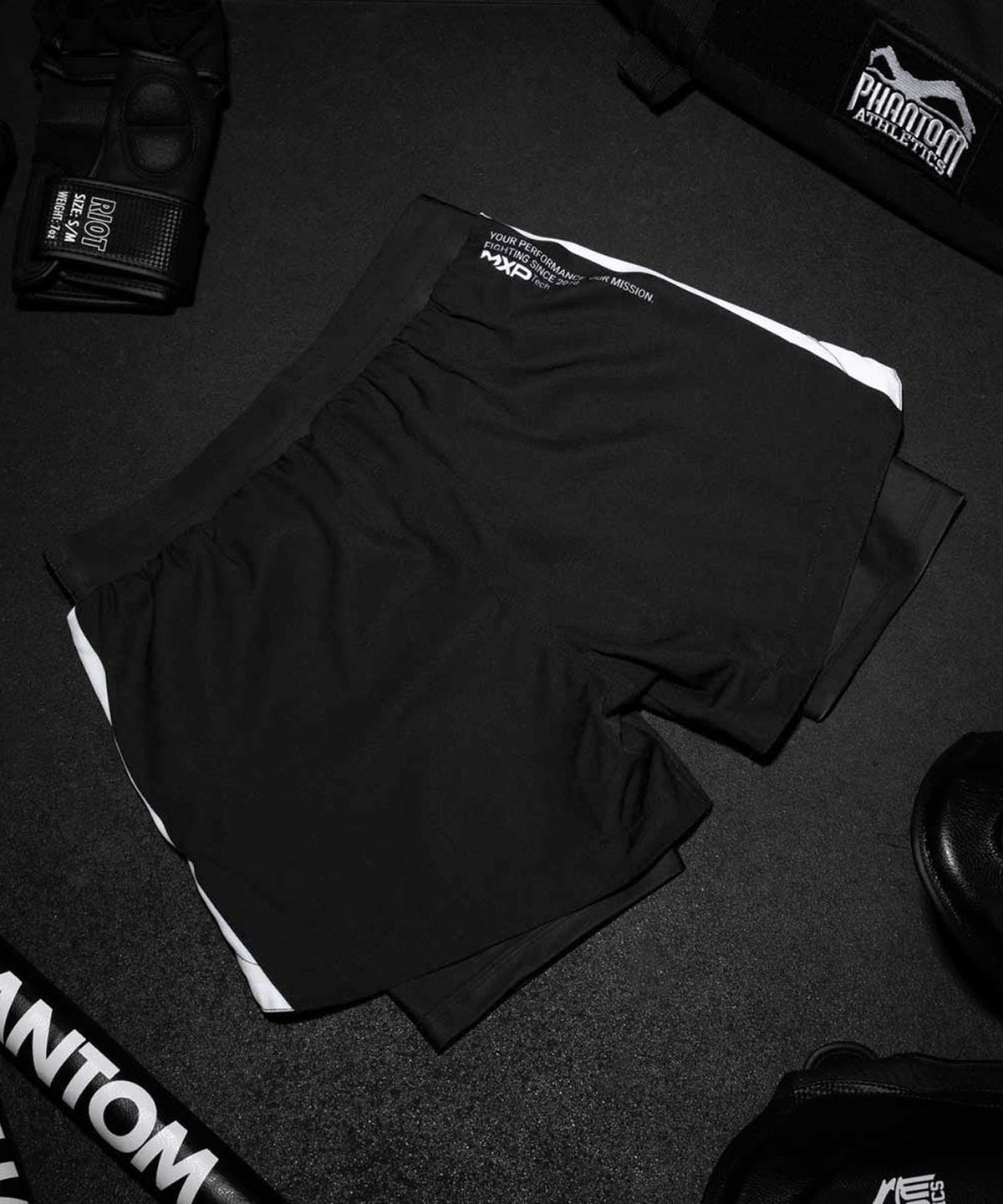 Phantom Athletics Fusion 2In1 Apex Fightshorts - Nero