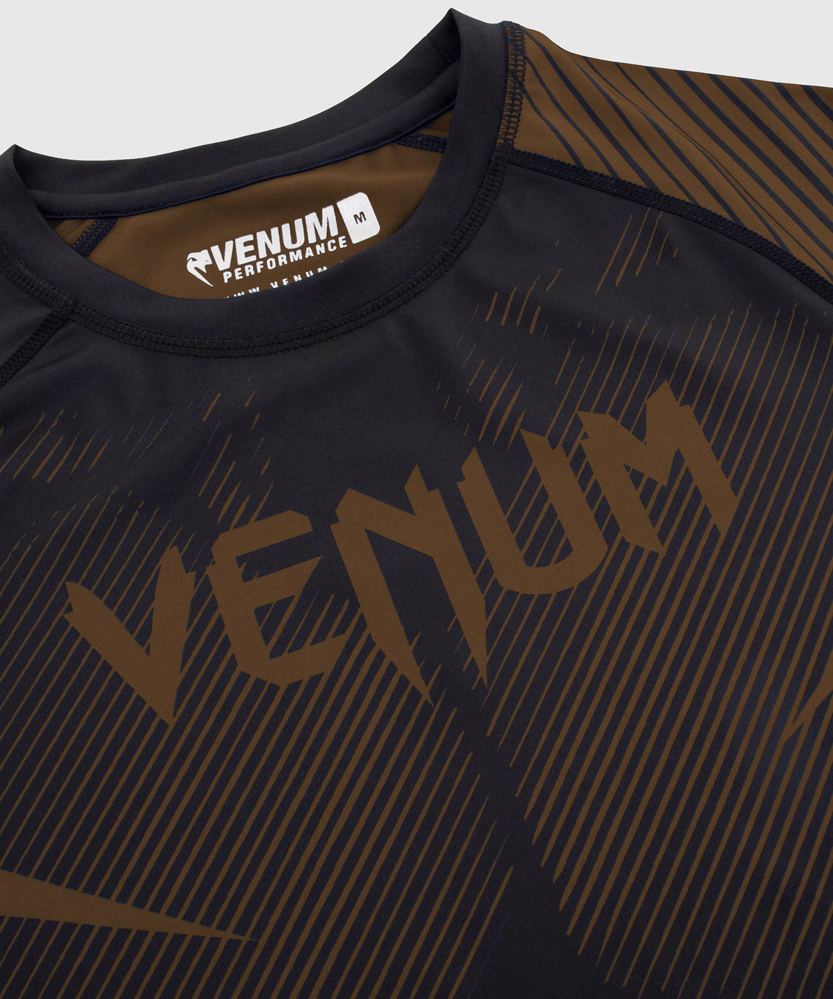 Rashguard Venum NoGi 2.0 - Manches courtes Approuvé IBJJF - Noir/Marron