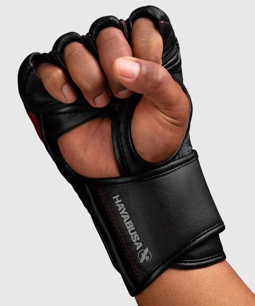 Hayabusa T3 MMA-Handschuhe - Schwarz/Rot