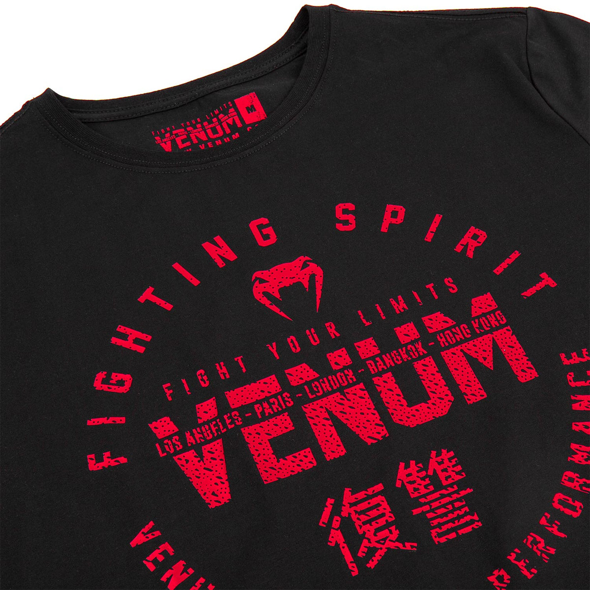 T-shirt Venum Signature - Manches courtes - Noir/Rouge