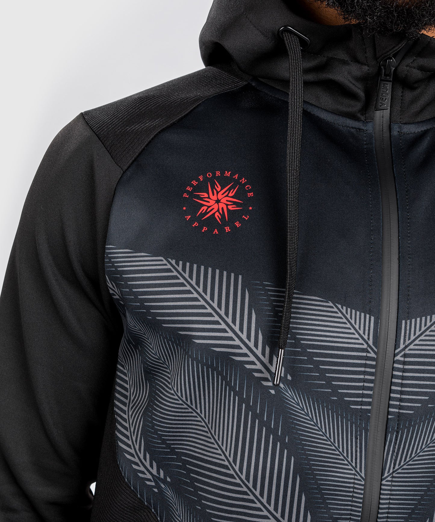 Felpa con cappuccio Venum Phantom - Nero/Rosso
