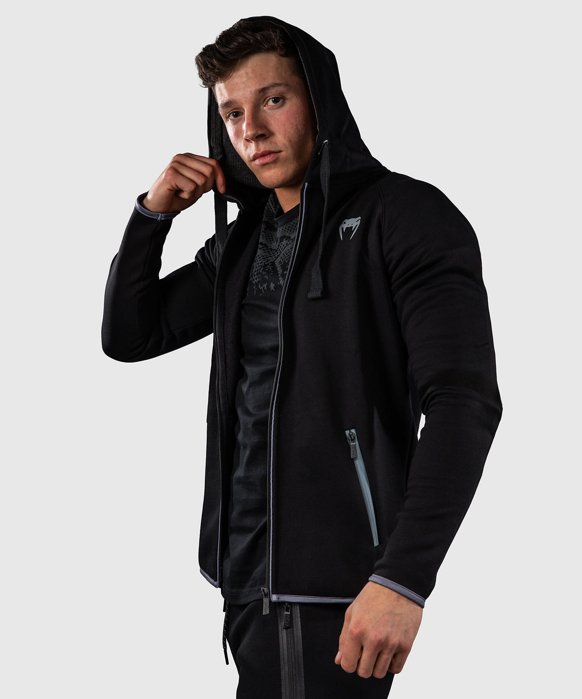 Venum Hoodie - Black/Grey