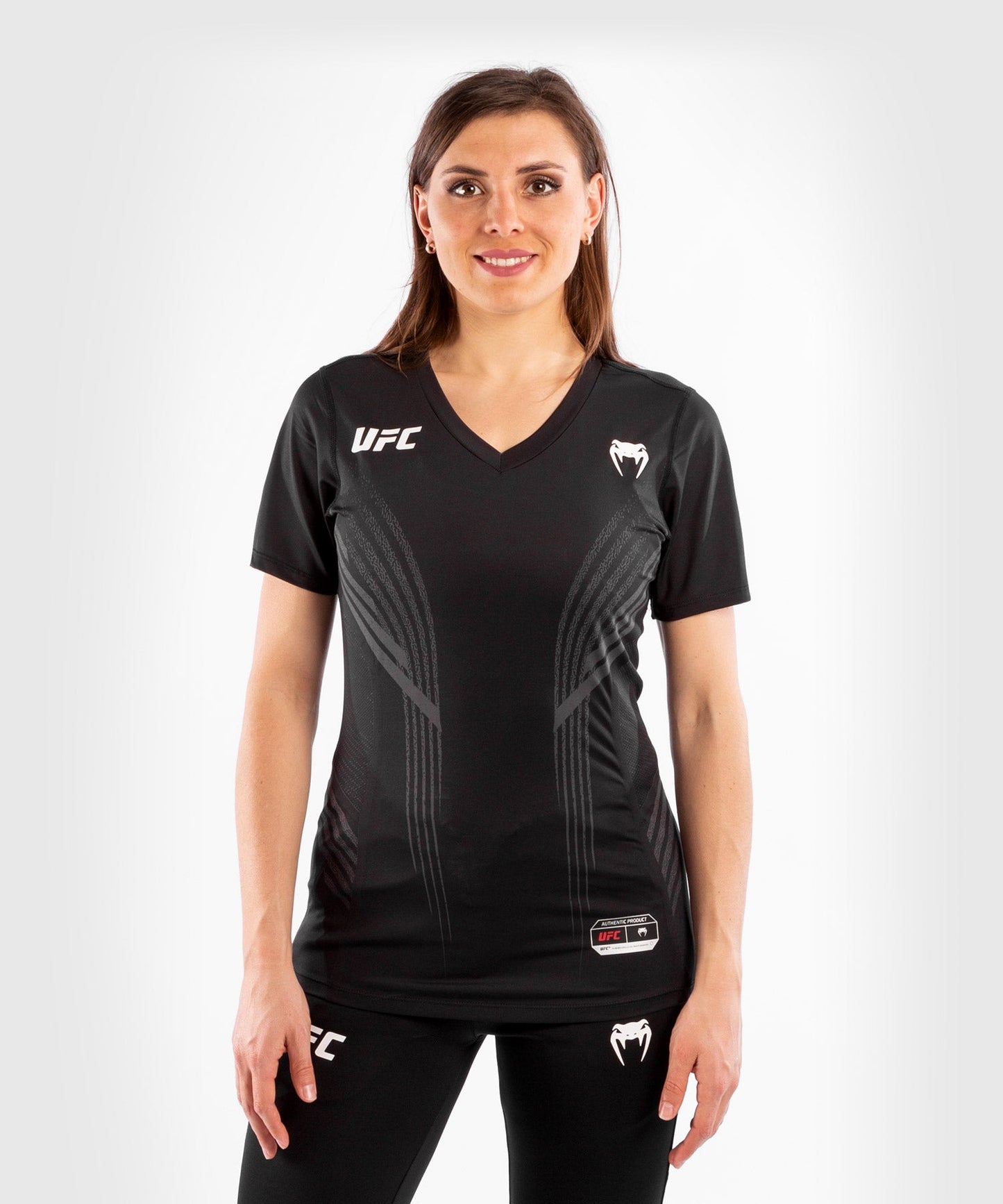 Venum Authentic Fight Night Women's UFC Technical T-Shirt - Schwarz