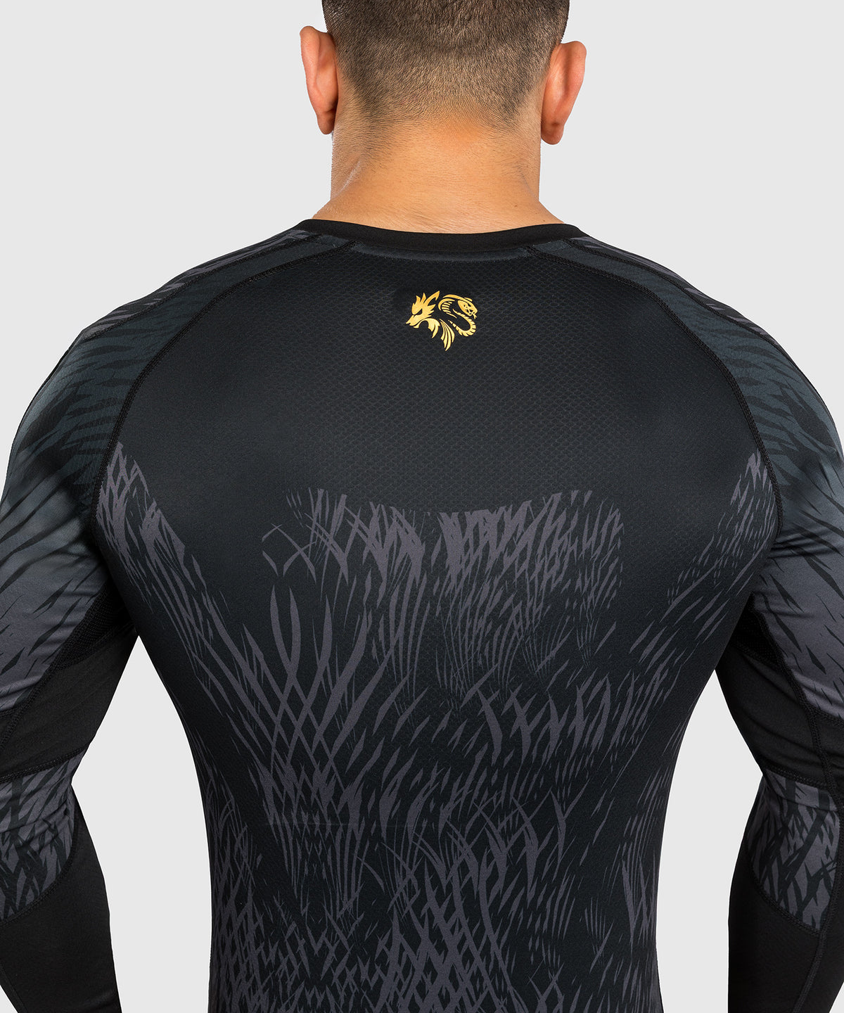 Rashguard à manches longues Venum x Chimaev - Noir/Gris