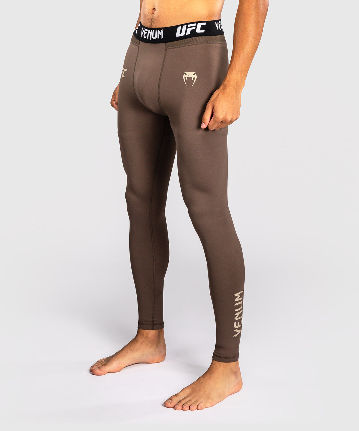 Venum UFC Unity by Venum Authentic Fight Week Pantalón de Compresión Técnico para Hombre - Marrón