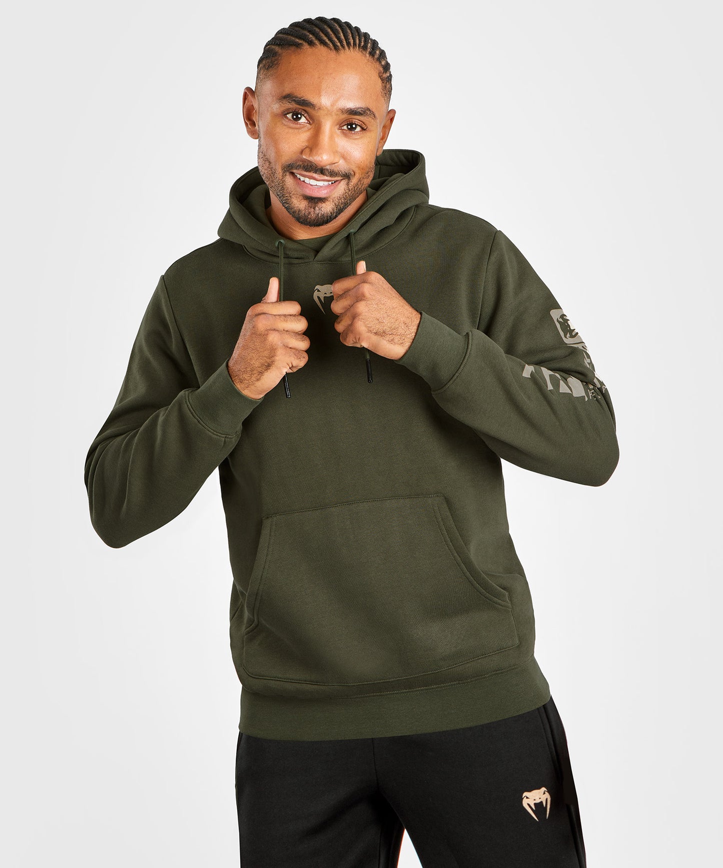 UFC Adrenaline by Venum Fight Week Felpa con cappuccio da Uomo - Khaki