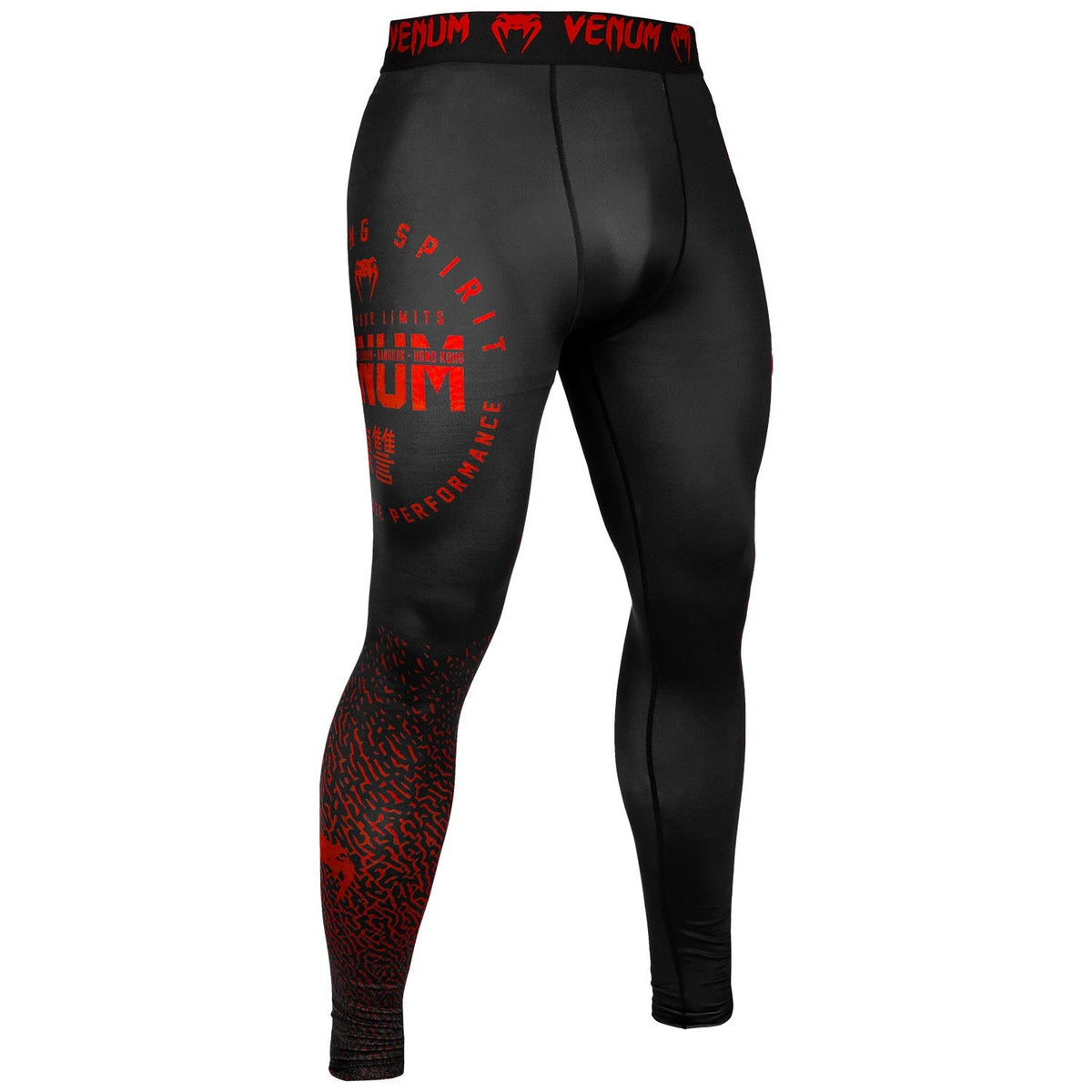 Pantalon de Compression Venum Signature - Noir/Rouge