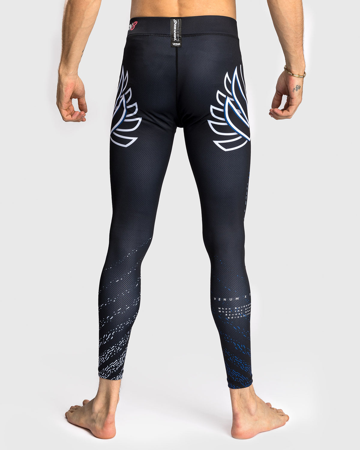 Venum x TEKKEN 8 - Jin Kazama Spats - Blau/Schwarz/Weiß