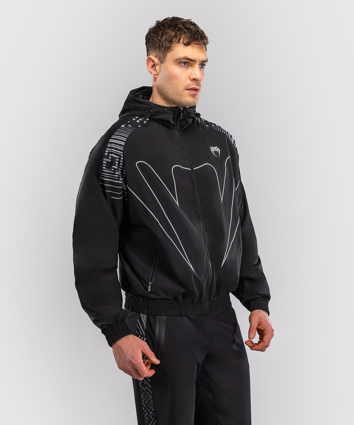 Veste de Survêtement Venum Midnight Fury – Noir/Gris/Argent