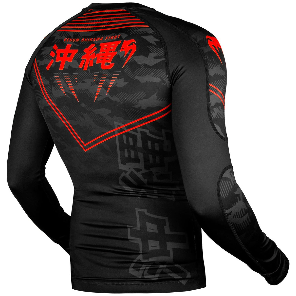 Rashguard Venum Okinawa 2.0 - Long Sleeve - Black/Red