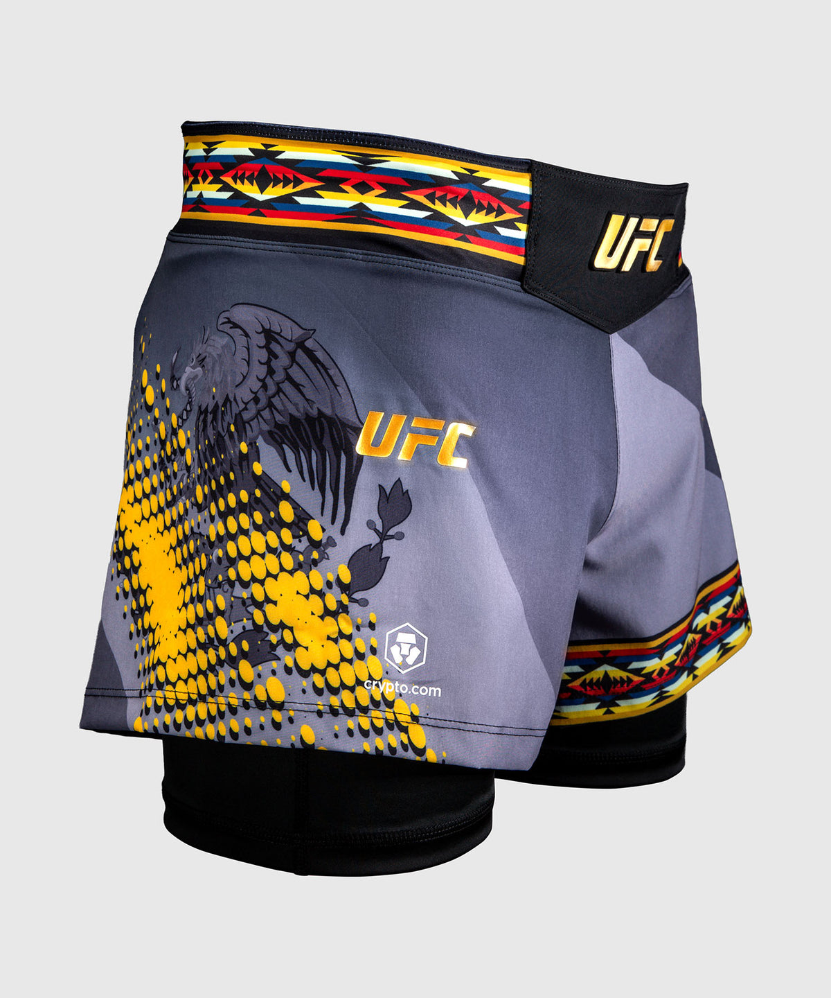 Short de combat court pour femmes UFC Unrivaled by Venum Julianna Peña - Noir
