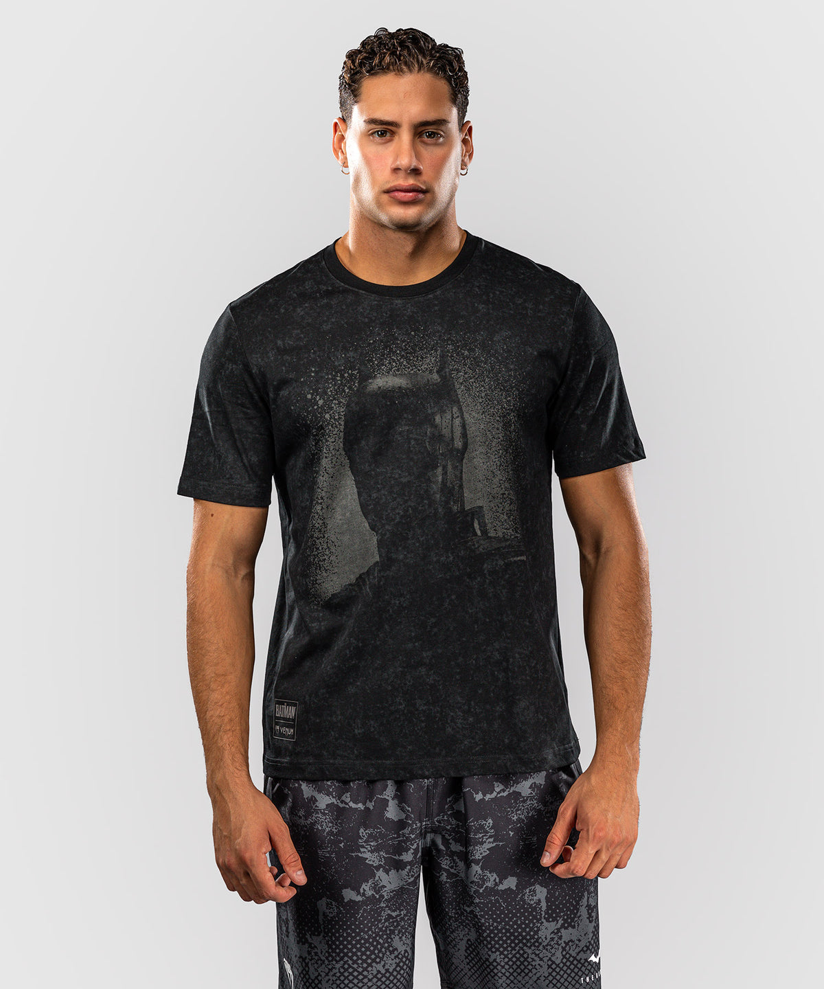 T-shirt en coton Venum x Batman - Noir/Gris