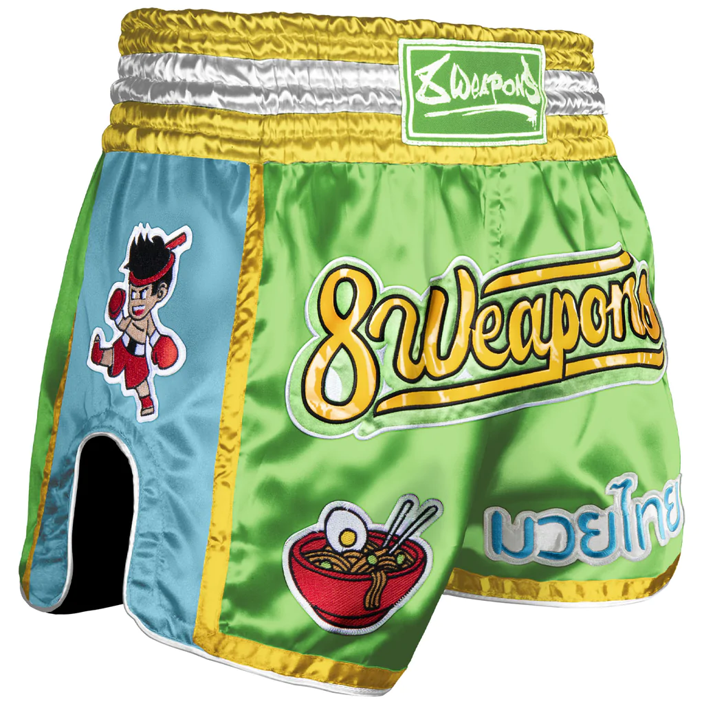 Short de Muay Thai 8 Weapons Yummy - Vert
