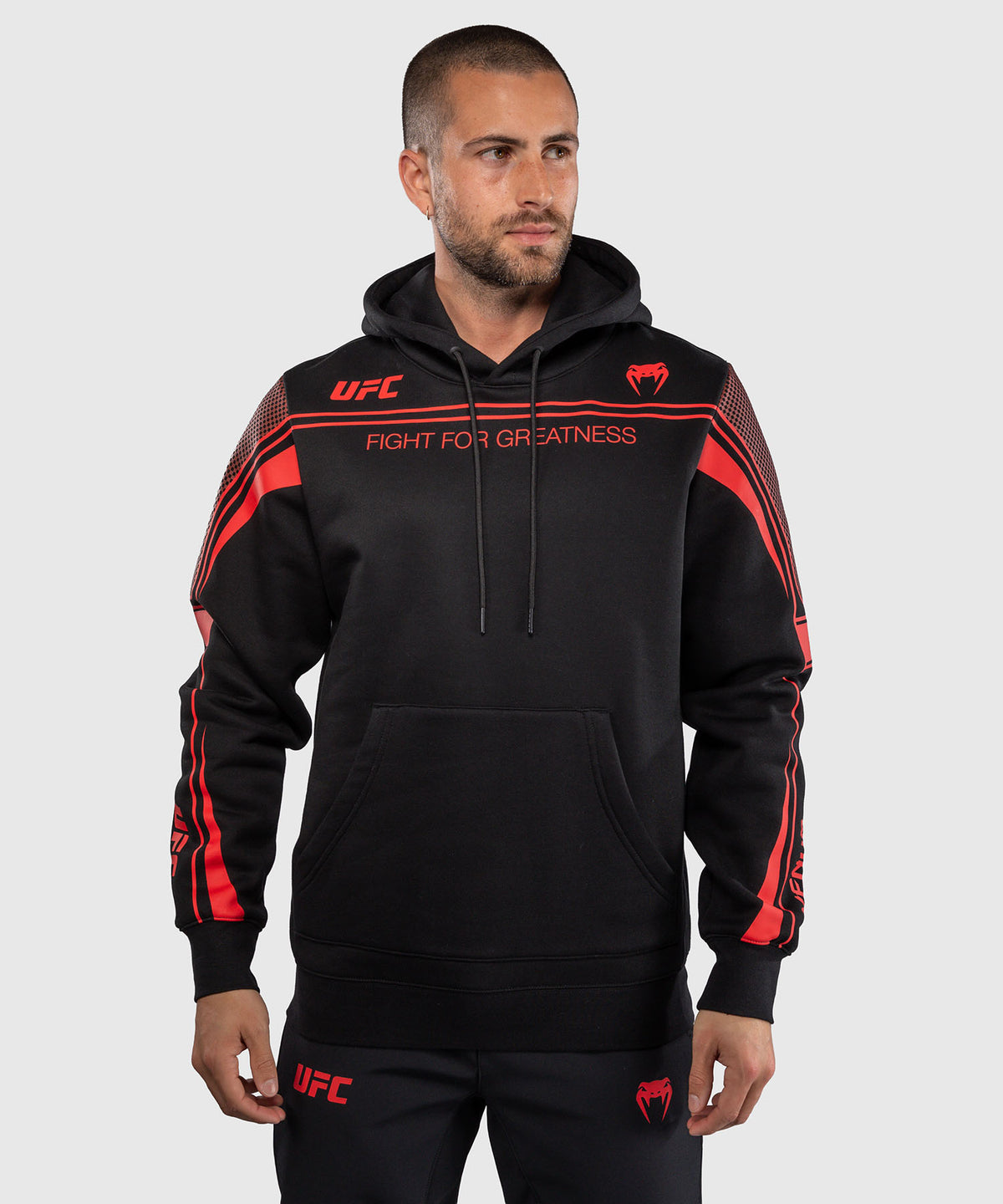 Venum UFC Unity by Venum Authentic Fight Week Sudadera con Capucha para Hombre - Negro