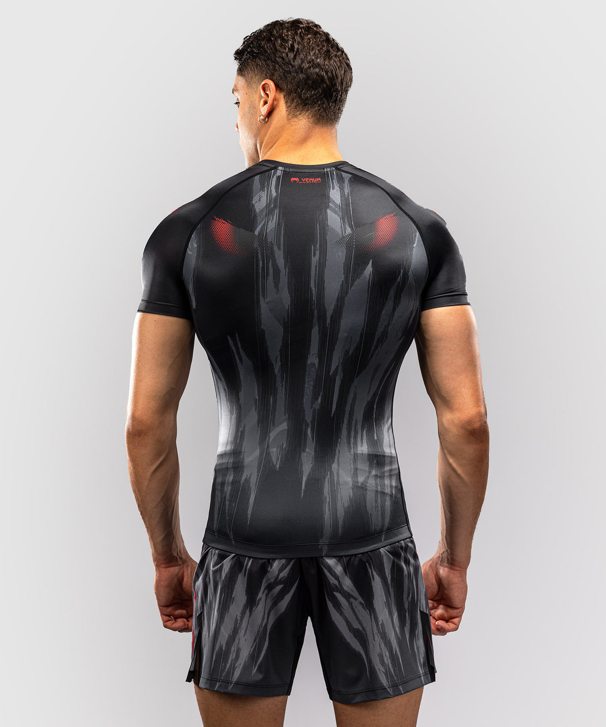 Venum Demon Rashguard a Maniche Corte - Nero/Grigio