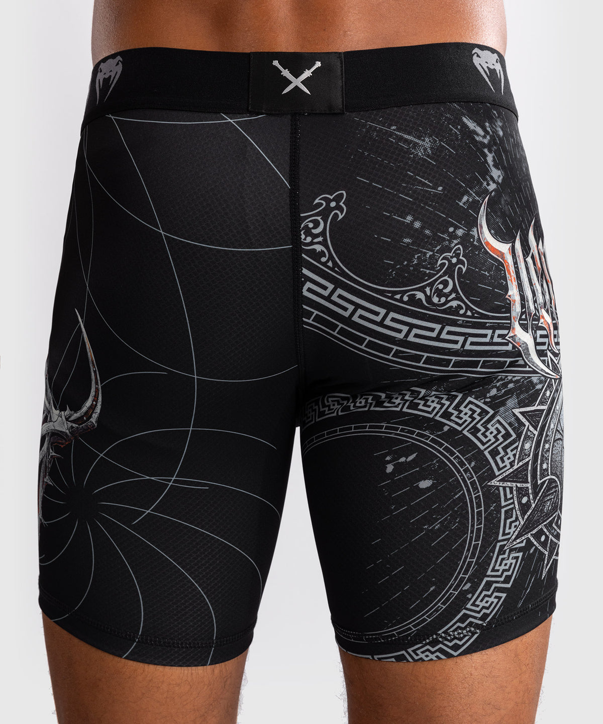 Venum Gladiator 5.0 Pantalones Vale Tudo Para Hombre - Negro/Plateado