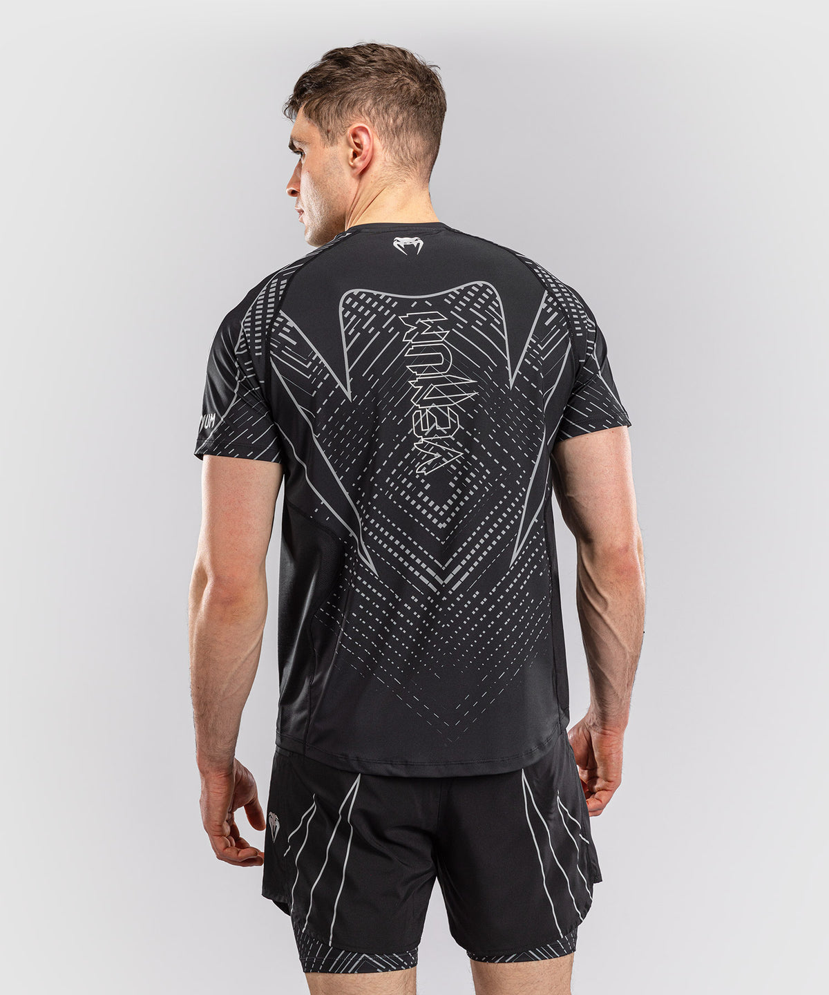 Venum Midnight Fury Dry-Tech T-Shirt - Black/Grey/Silver