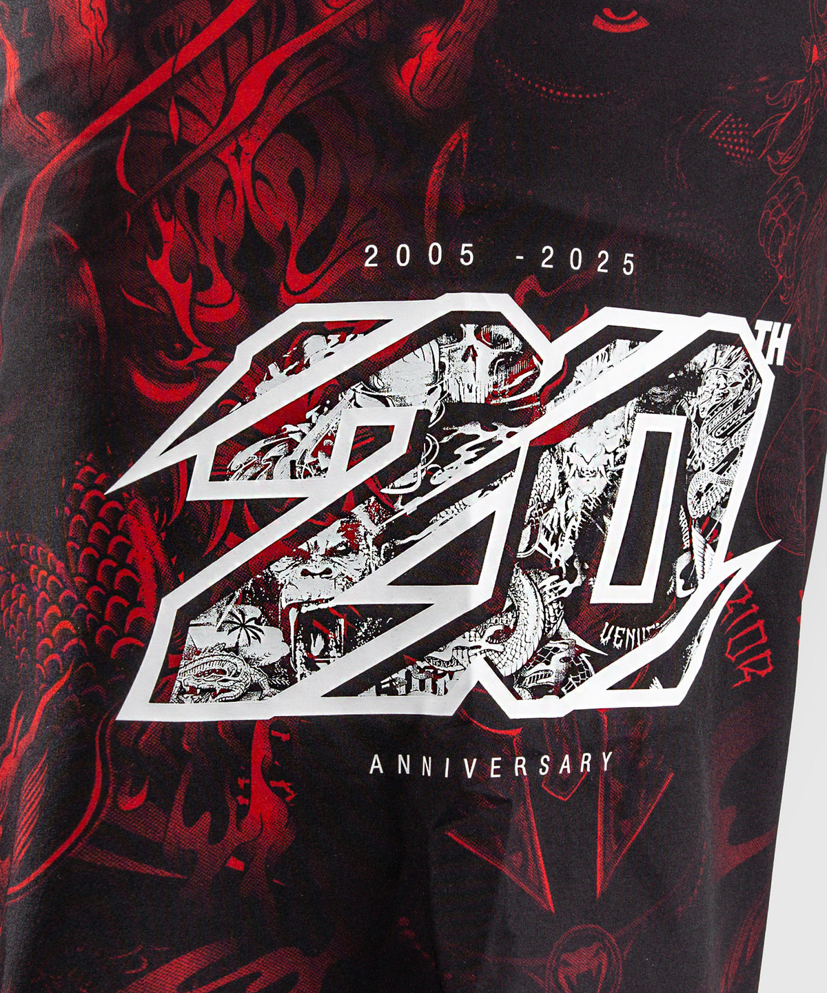 Short de Combat Venum 20th Anniversary - Noir/Rouge