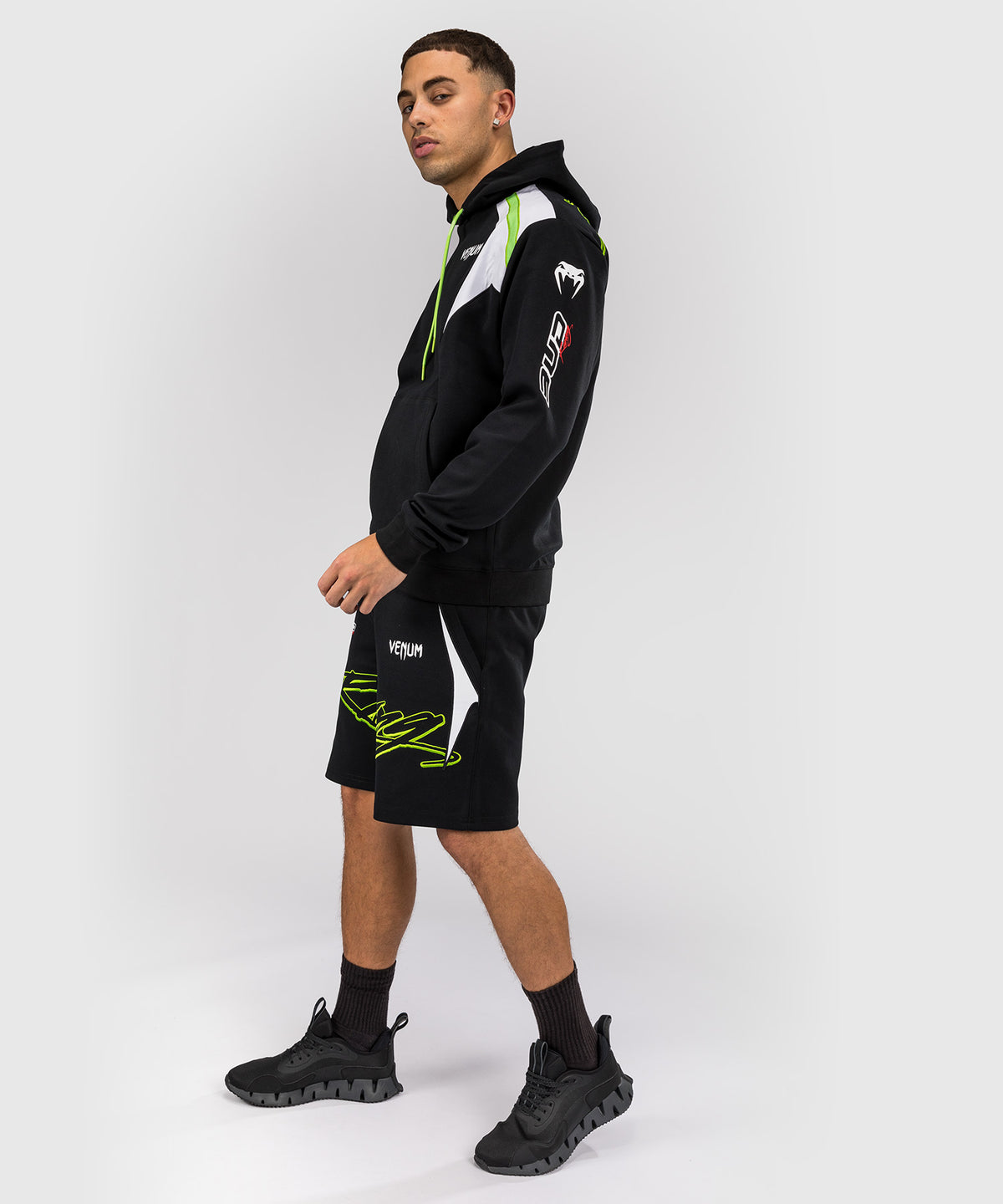 Venum x Bud Racing Felpa con cappuccio Uomo - Nero/Bianco/Verde lime