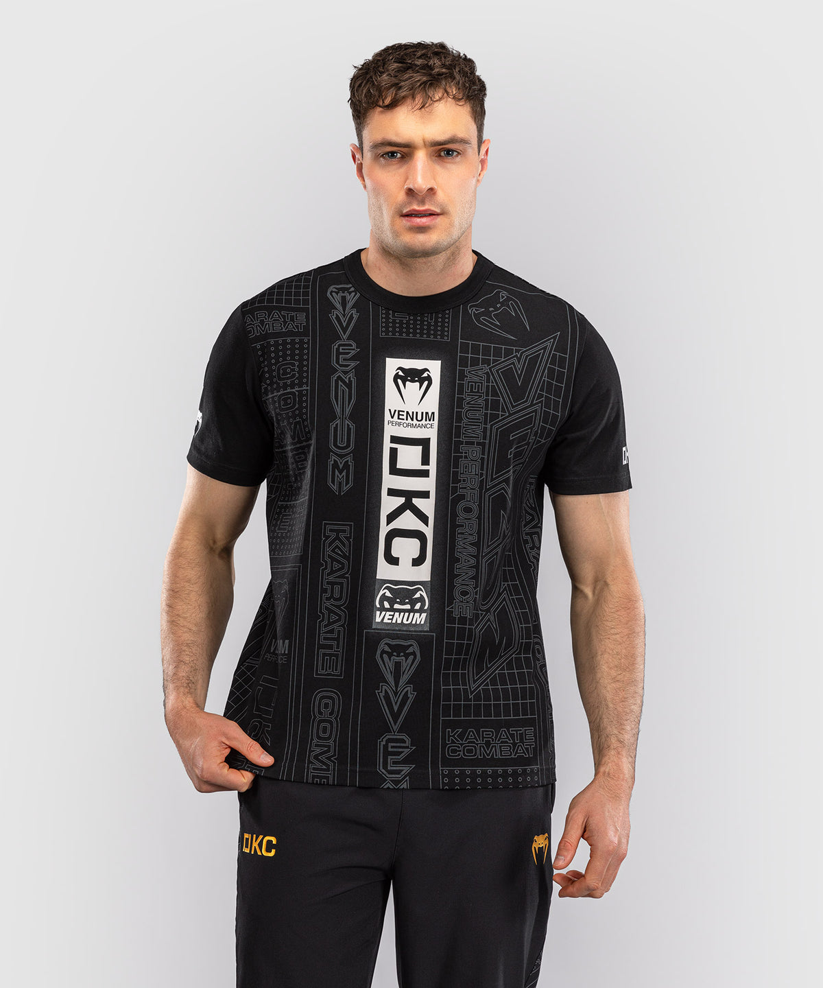 Karate Combat by Venum Camiseta – Negro/Gris