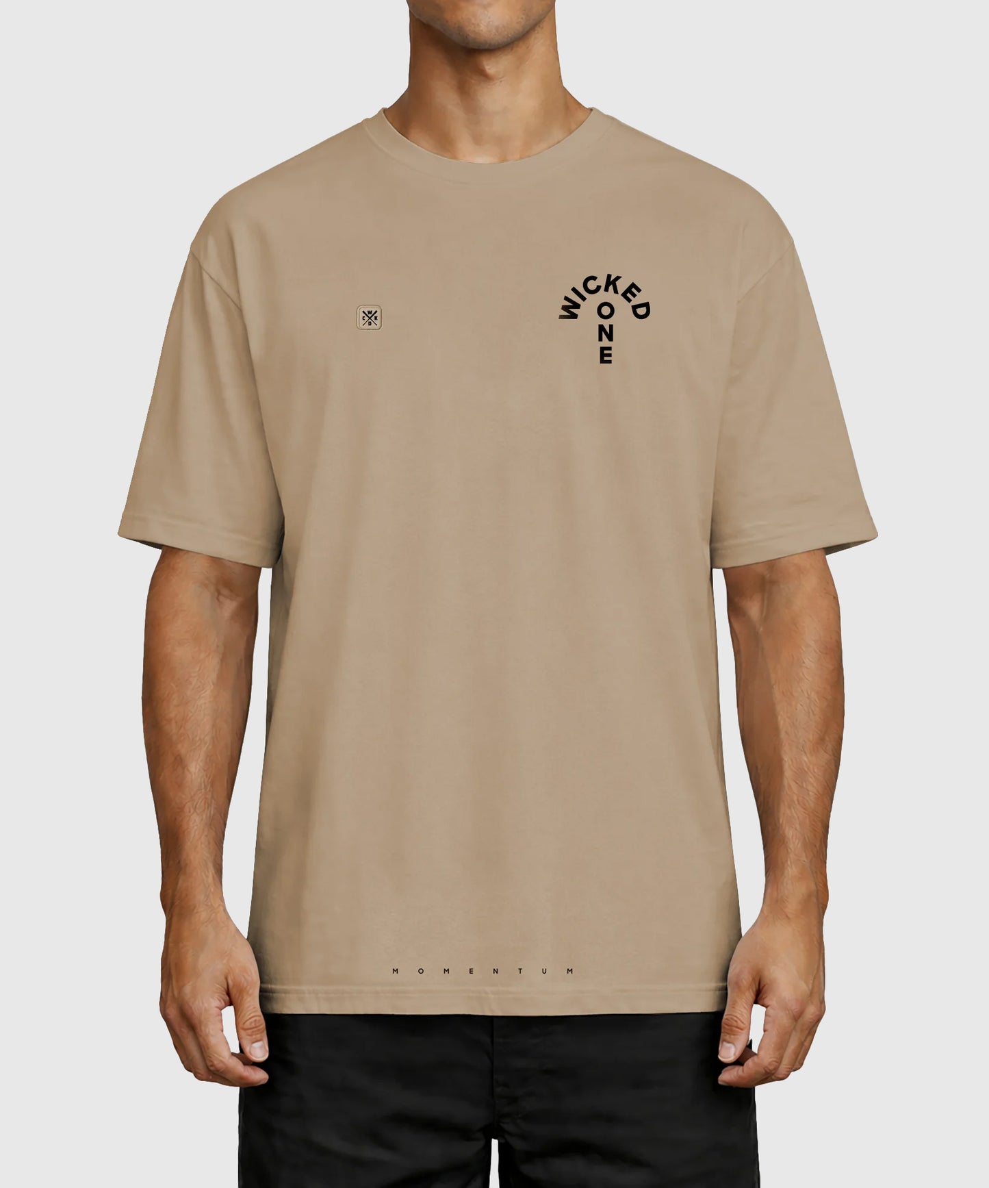 T-Shirt Oversize Wicked One Meteor - Beige