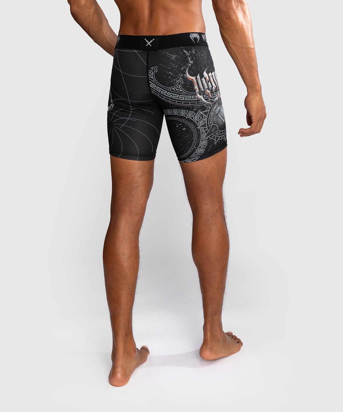 Venum Gladiator 5.0 Pantalones Vale Tudo Para Hombre - Negro/Plateado