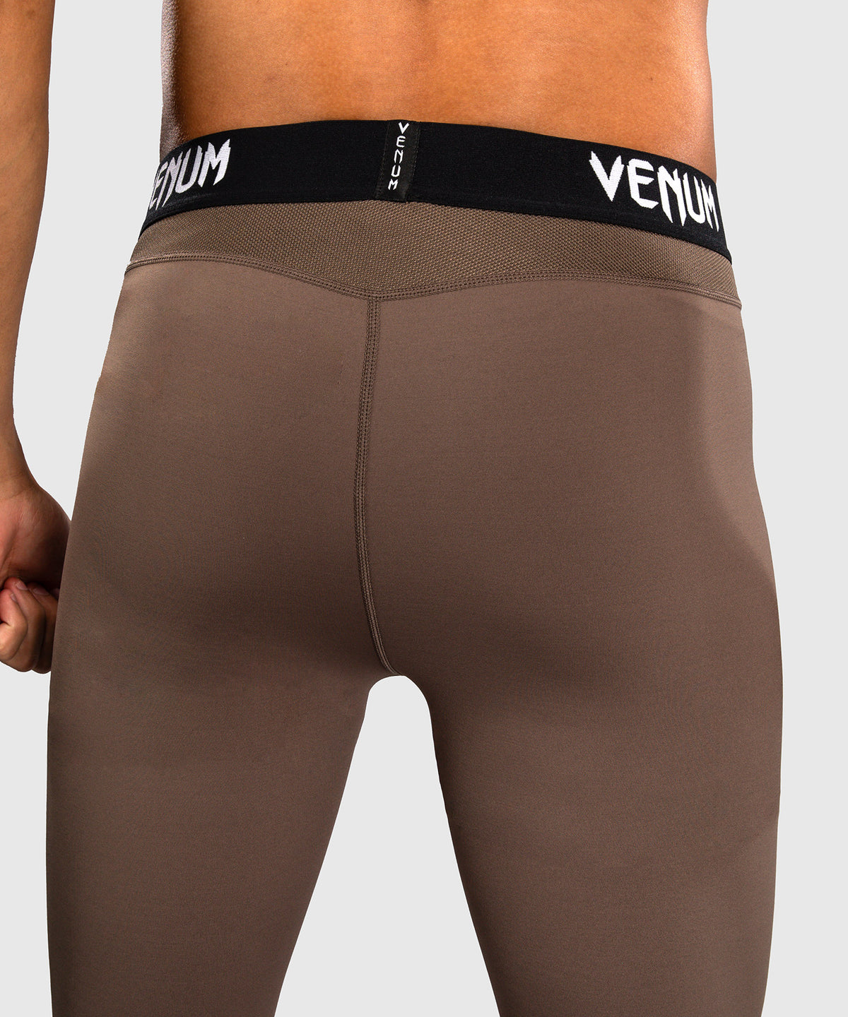Venum UFC Unity by Venum Authentic Fight Week Pantalón de Compresión Técnico para Hombre - Marrón