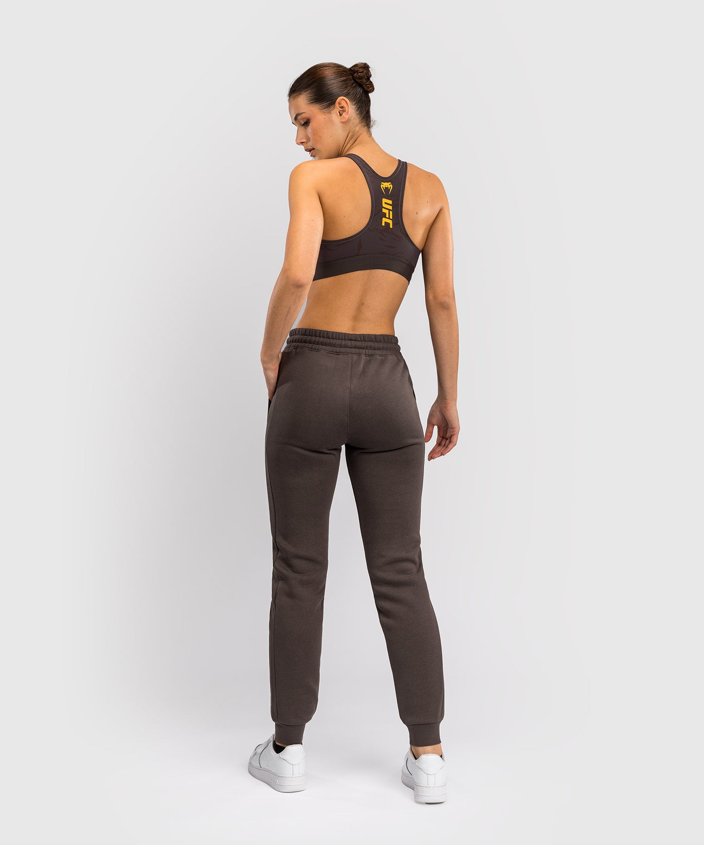 Pantalon en Coton pour Femmes UFC Fusion by Venum Fight Week - Marron Terrestre
