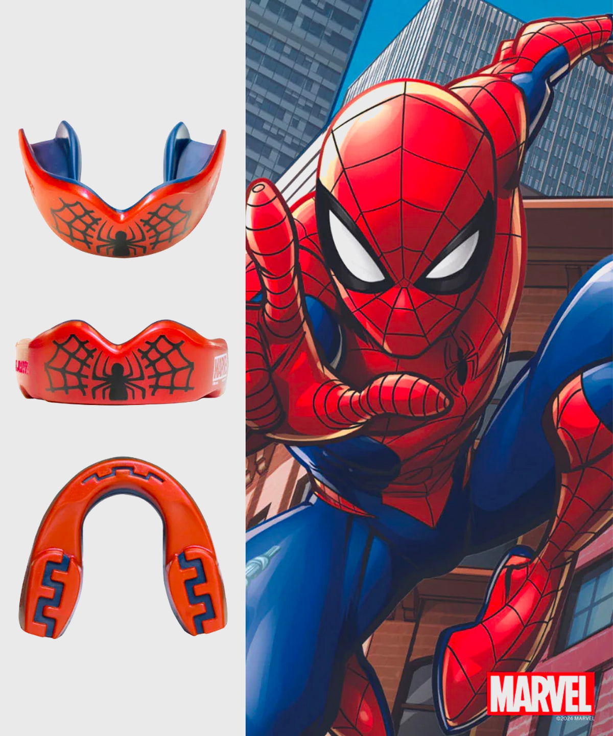 Safejawz Marvel - Spider-Man Paradenti - Rosso