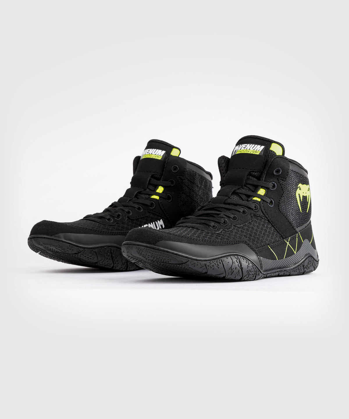 Venum Training Camp 4.0 Elite Wrestling Schuhe - Schwarz/Neon Grün