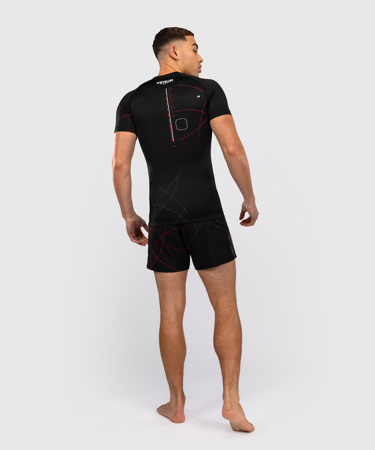 Venum Tactical XT Rashguard a maniche corte - Nero/Rosso fuoco