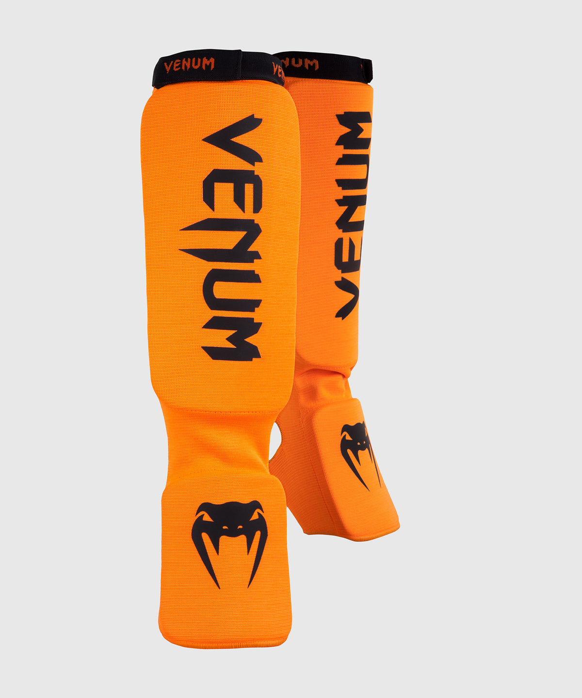 Venum Kontact Shin Guards - Orange Fluo