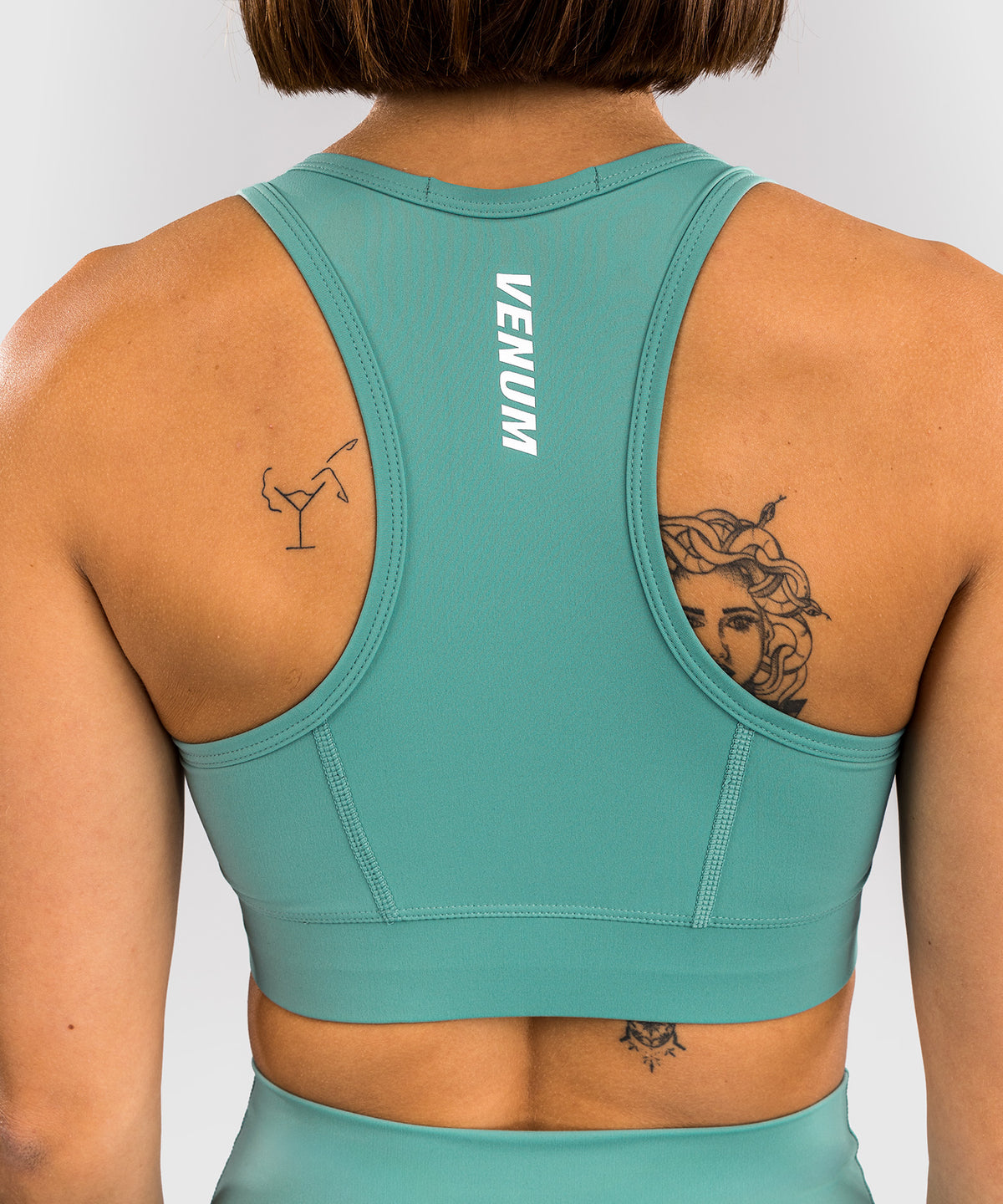 Venum Essential Medium Impact Damen Sport-Bh - Aqua Grün