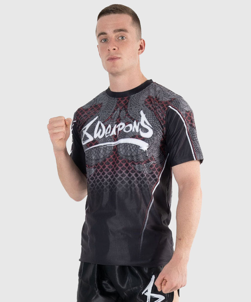 T-shirt 8 Weapons Functional Naga Yant - Noir/Rouge