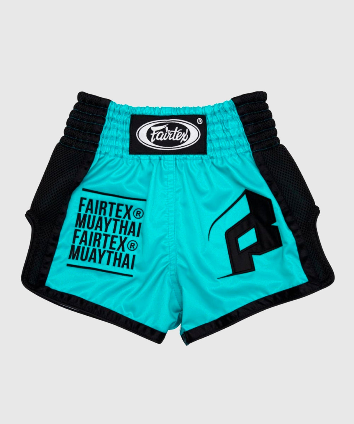 Fairtex Racer Pantalón Corto Muay Thai - Turquesa/Negro