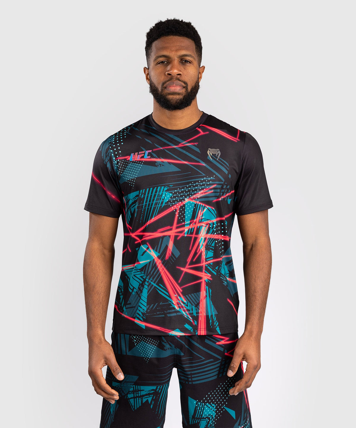 Dry-Tech UFC Fusion By Venum Miami Edition Fight Week T-Shirt - Schwarz