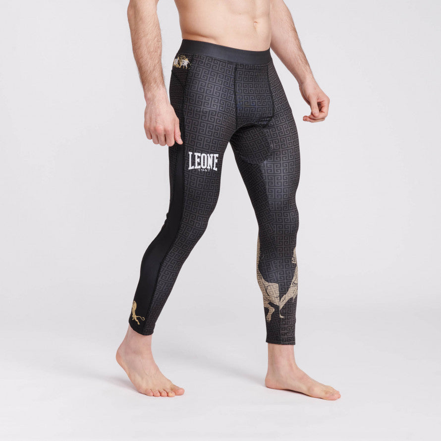 Leone Eracle Pantalones de Compresión - Negro/Grau
