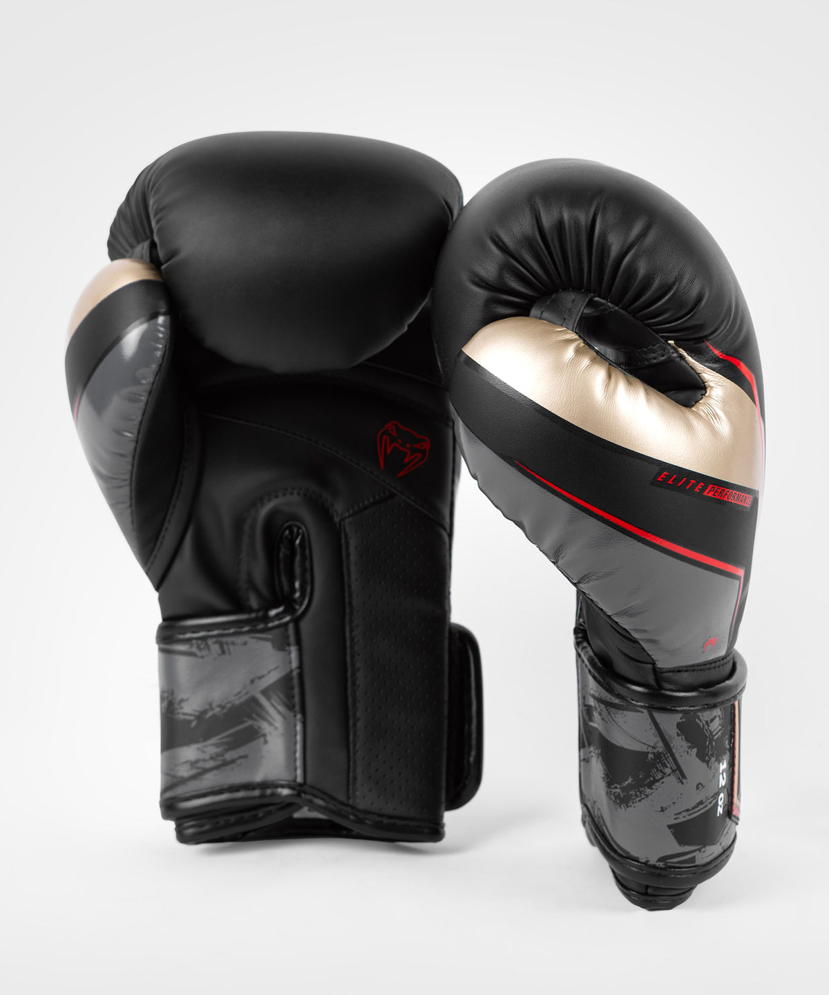 Venum Elite Evo Boxhandschuhe - Schwarz/Gold/Rot