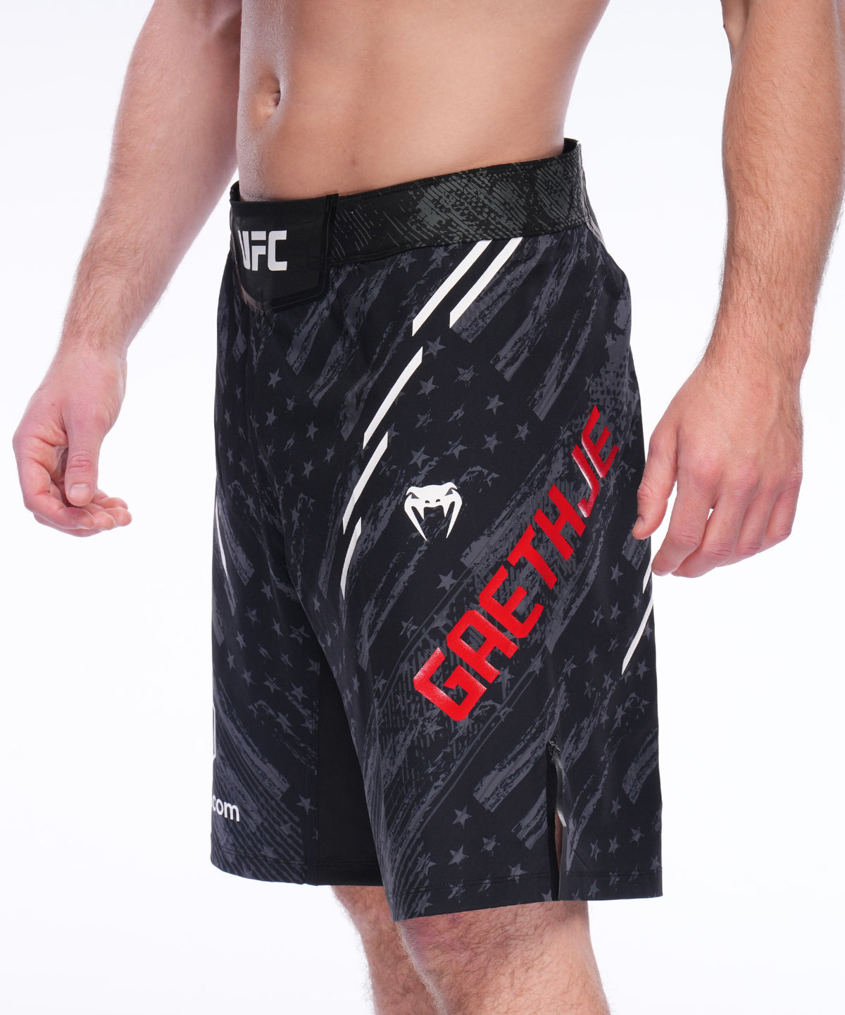 UFC Unrivaled by Venum Justin Gaethje Pantalones de Lucha para Hombres - Negro
