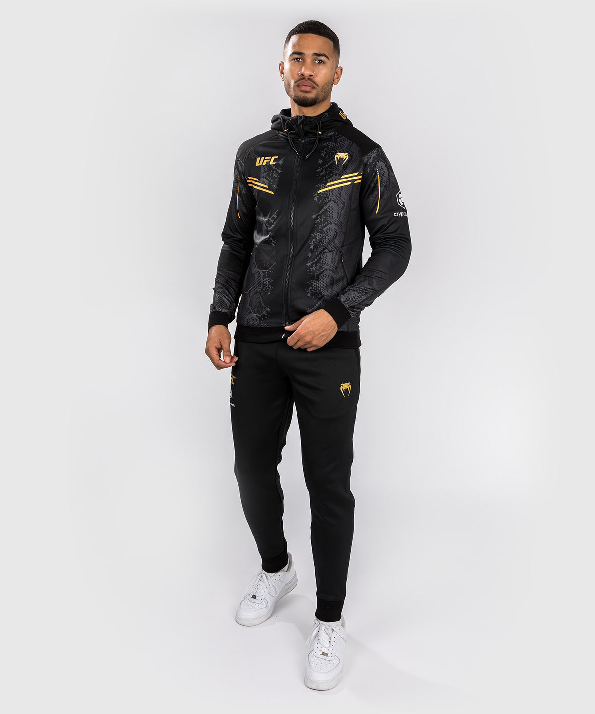 UFC Adrenaline by Venum Authentic Fight Night Sudadera con capucha Walkout para Hombre - Champion