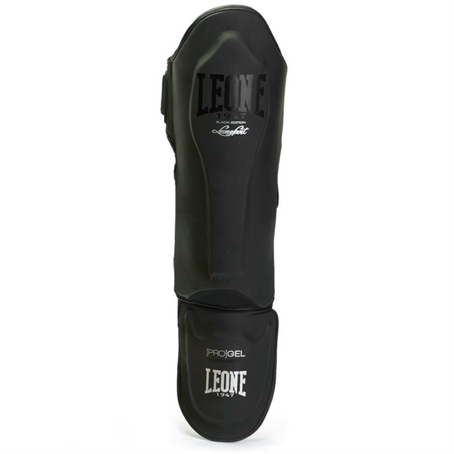 Leone Boxen Black Edition Schienbeinschoner - Schwarz