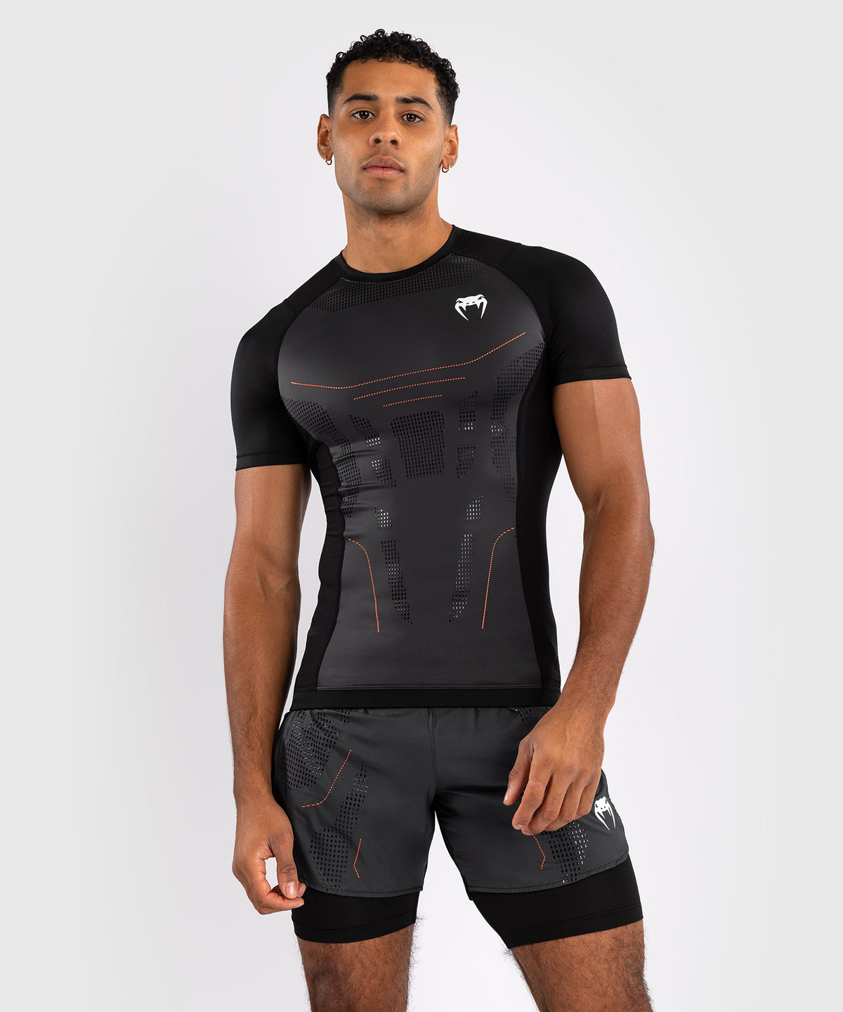 Venum Technical 3.0 Rashguard a Maniche Corte - Grafite