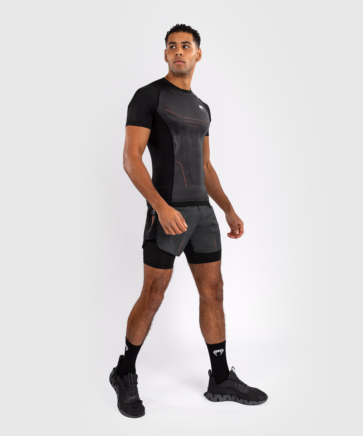 Venum Technical 3.0 Rashguard a Maniche Corte - Grafite