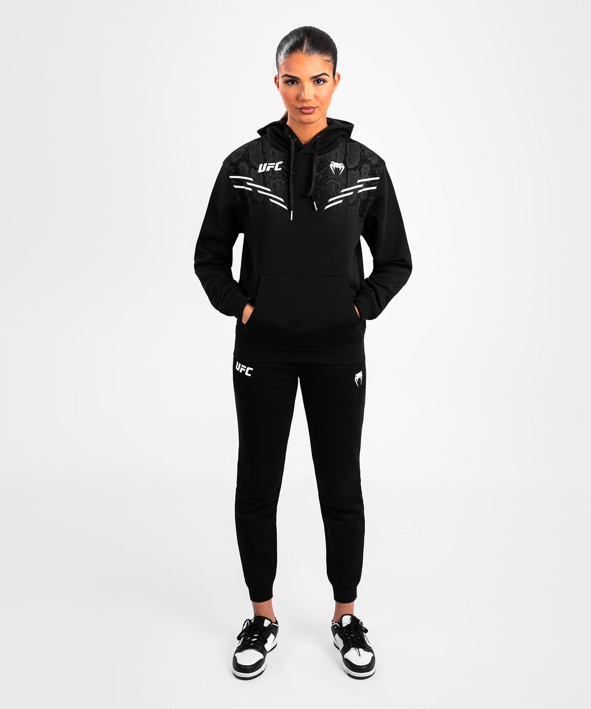UFC Adrenaline by Venum Replica Damen Pullover Hoodie - Schwarz