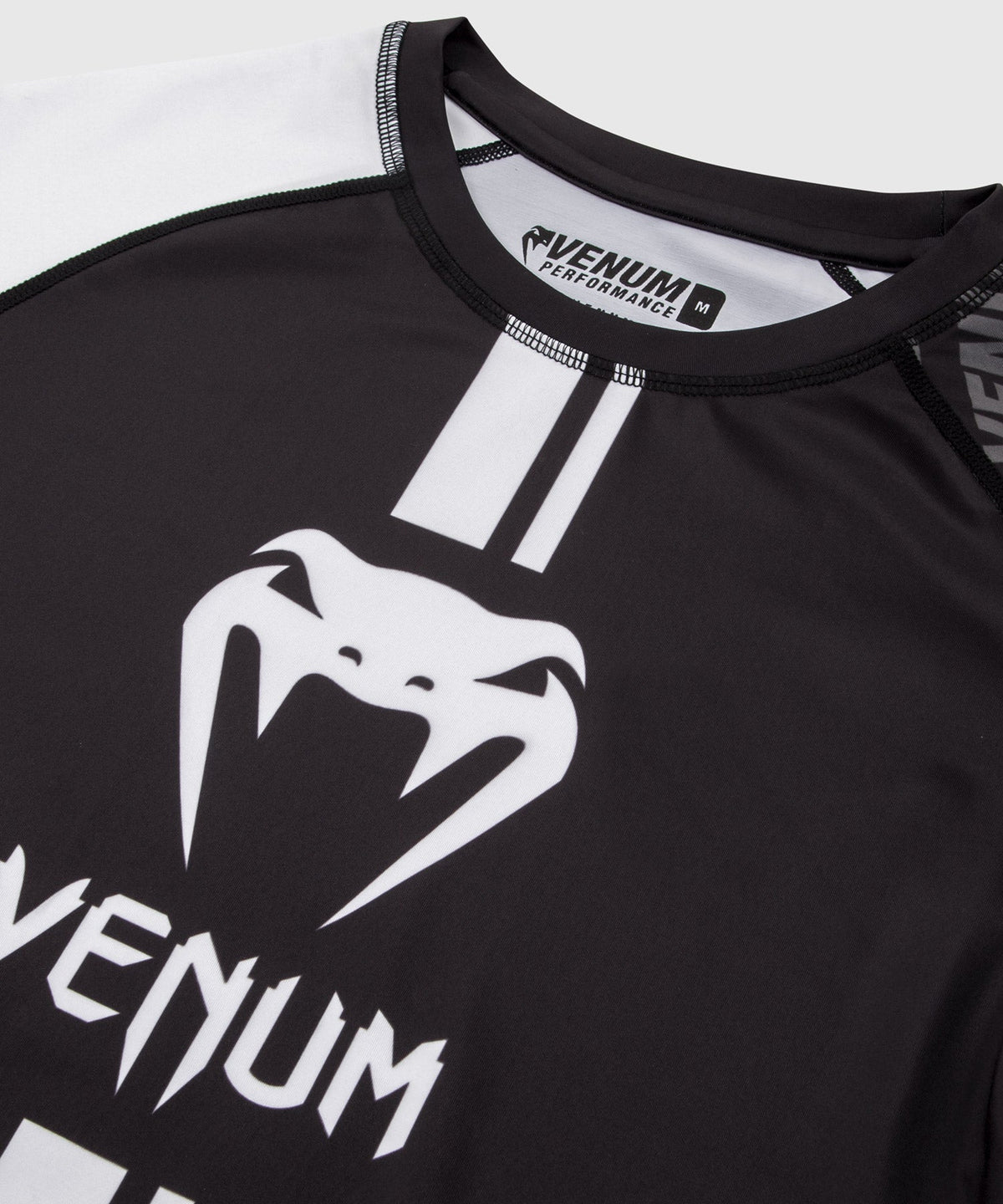 Venum Logos Rashguard - Schwarz/Weiß
