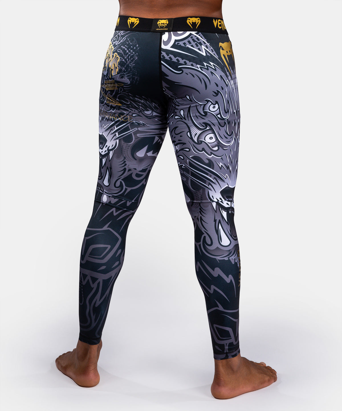 Venum Wolf Atak Spats – Negro/Gris