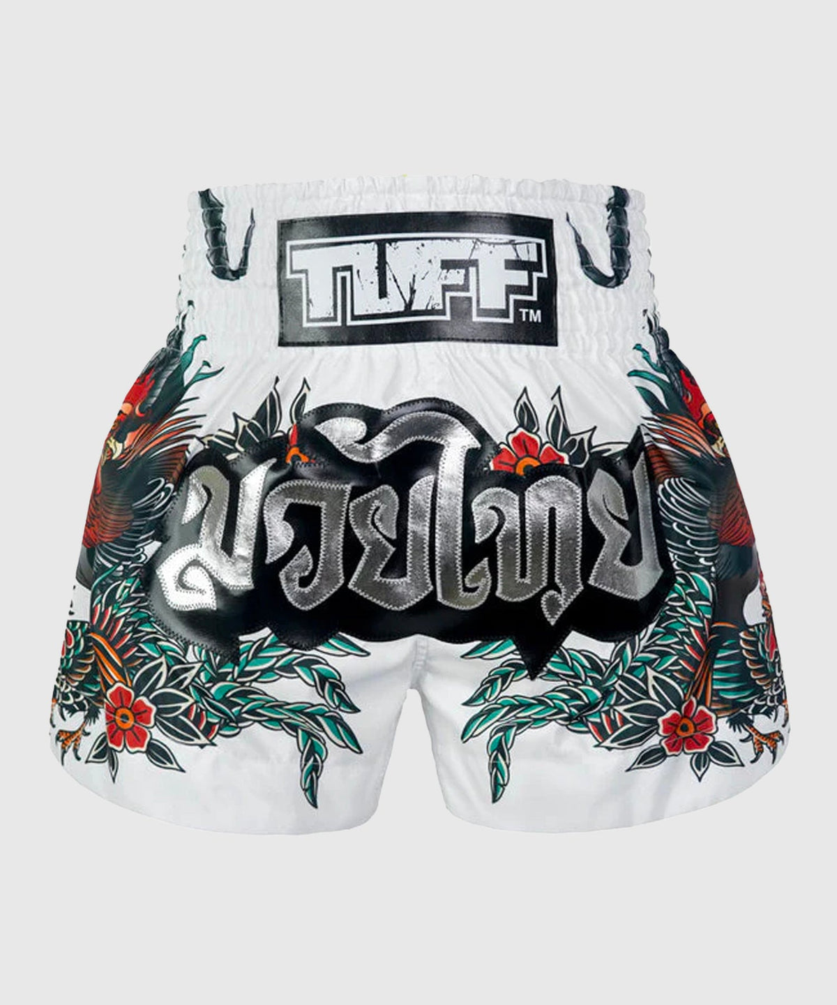 Short de Muay Thai Tuff Origin Of Thai Rooster - Blanc