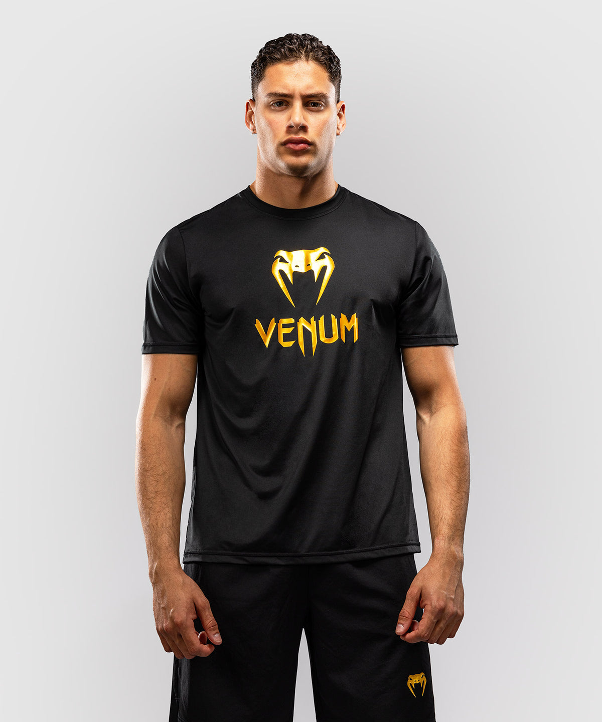 Venum Classic Dry Tech T-Shirt - Schwarz/Gold