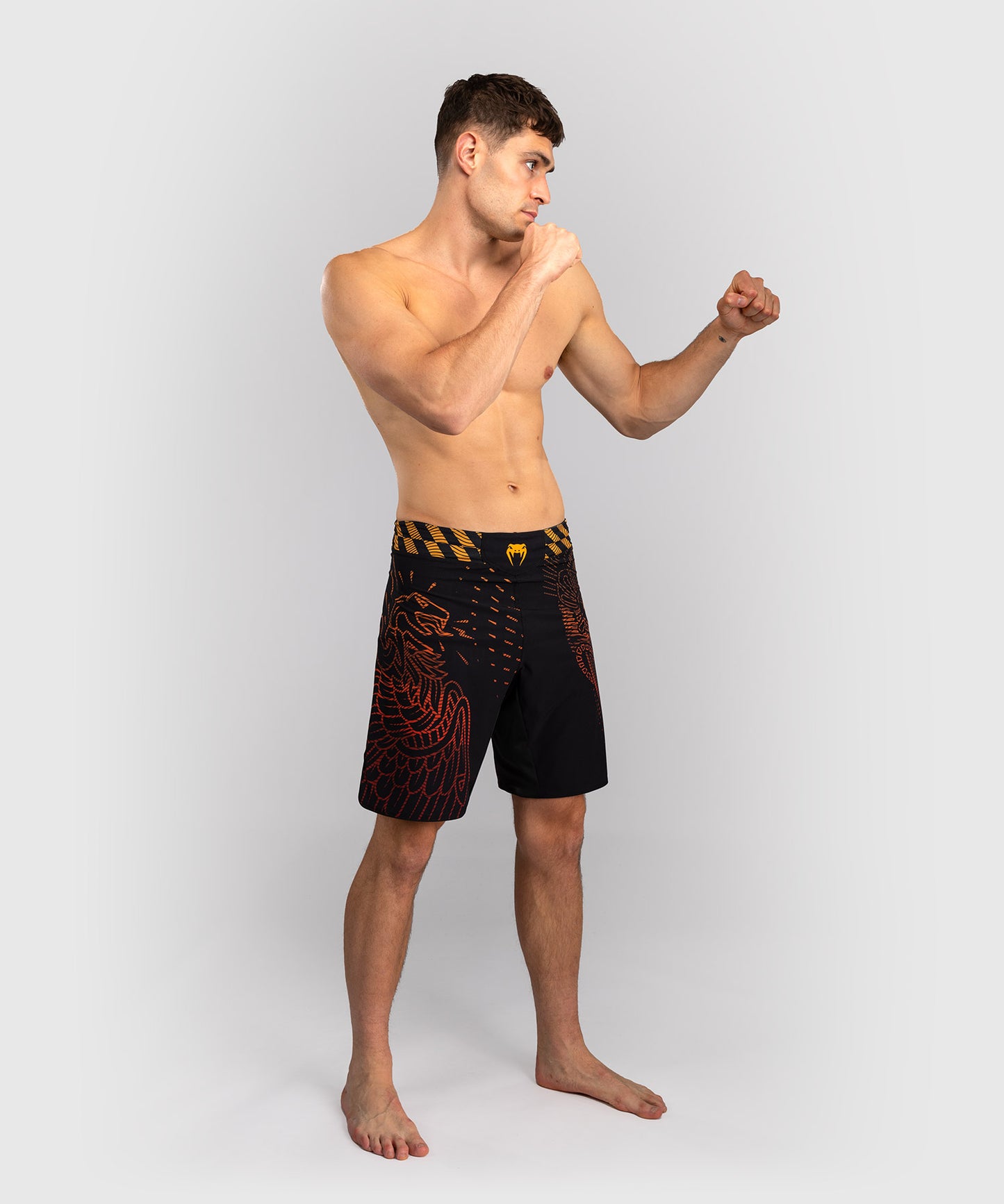 Venum Quetzal Fury Fightshorts - Negro/Rojo Fury/Mandarina